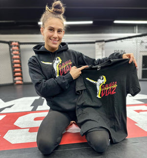 New T-Shirts and Hooded Sweatshirts for MMA Fighter Claudia Diaz!